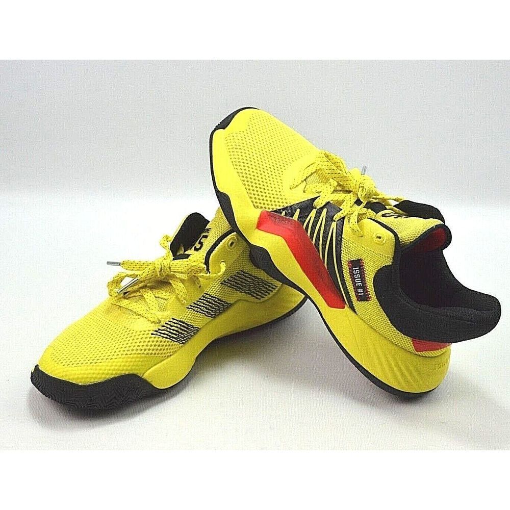 adidas D.O.N. Issue 1 Shock Yellow‎ Engine 45 Shoes Men's size 6 EXCELLENT